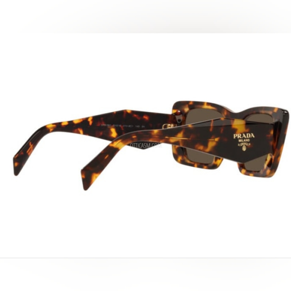 NEW PRADA WOMEN BROWN CAT EYE PR08YS 01V8C1 SUNGLASSES PR 08YS EYEWEAR SPR 08Y - Picture 5 of 6